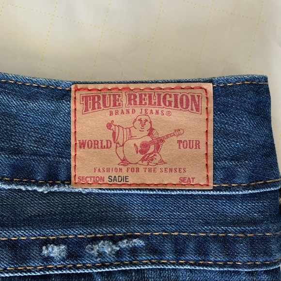 True Religion Sadie Denim Skirt Size 27 - Picture 8 of 9
